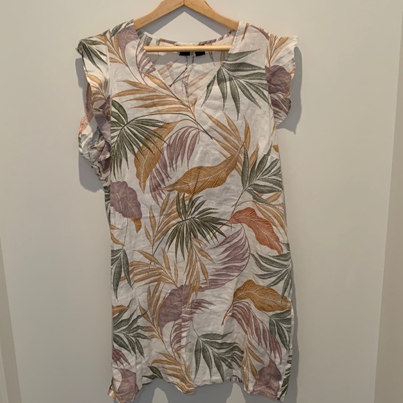 Tahari 100% linen dress size 2XL - Picture 1 of 4